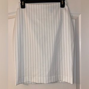 White skirt with black lines